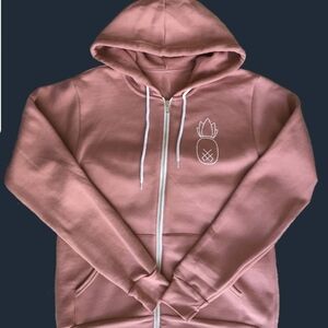 Pineapple Graphic Pink Hoodie